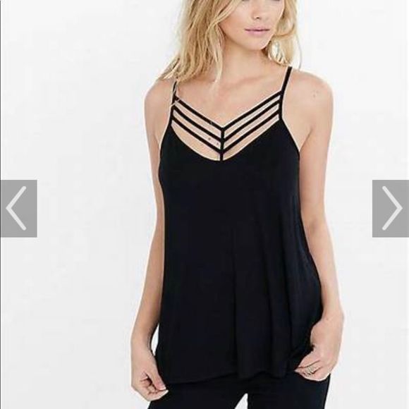 •EXPRESS• NWT blue strappy front swing tank top size XS - Picture 6 of 7